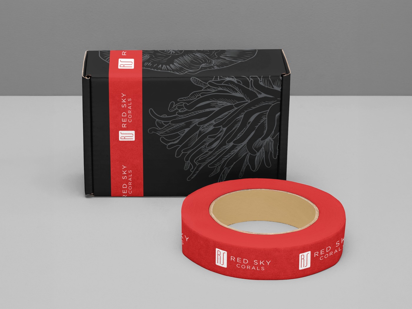 Red Sky Corals brand identity and aquaculture platform